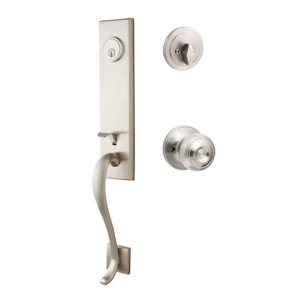 Sure-Loc Hardware Sure-Loc Hardware Solitude Handleset, Juniper Handleset Trim, Satin Nickel SL507-JN 15